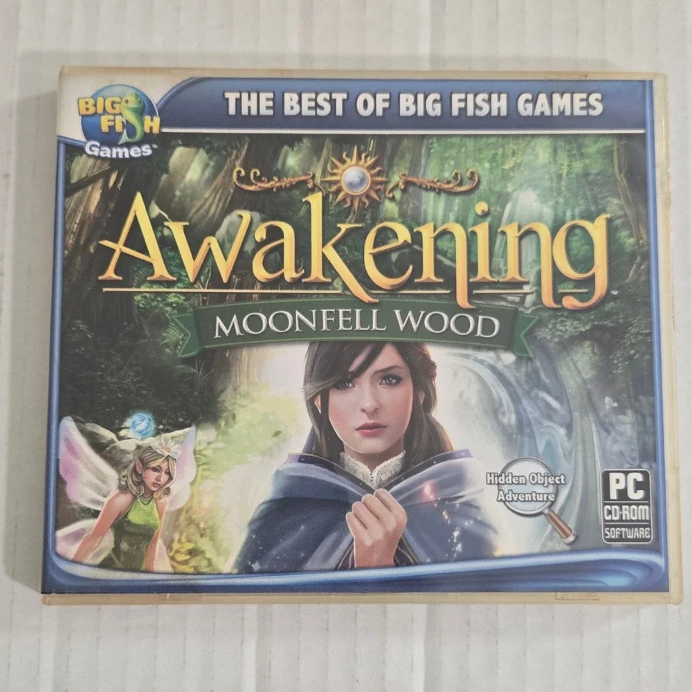 Awakening Moonfell Wood PC Game Big Fish SelectSoft Hidden Object CD-ROM (CIB)